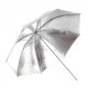 Зонт 97см (белый-серебро)