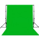 Тканевый фон хромакей зеленого цвета 1.8м x 2.8м