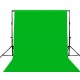 Тканевый фон хромакей зеленого цвета 2 x 3м (хлопок)