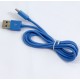 Кабель Lightning USB для iPhone 5 (синий)