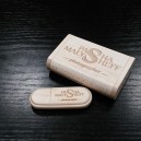 Флэшка деревянная с коробочкой USB 2.0 с вашим логотипом