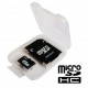 Пластиковый бокс для карты памяти SD + microSD