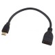 Кабель-адаптер Mini HDMI папа - HDMI мама (10см)