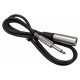 Кабель 6.35mm папа - XLR папа (56см)