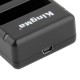 Зарядное устройство для аккумуляторов AHDBT-401 GoPro4 (2 слота)