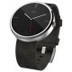 Умные часы Motorola Moto 360 (ЖК-экран, 1.56", 320x290, стальной, кожаный ремешок)