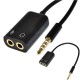 Адаптер TRRS 3.5mm джек для подключения микрофона к смартфону
