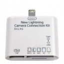 Аксессуар 5 в 1 адаптер Lightning to USB SD MicroSD Camera Combo Adapter для iPad 4 Mini Air 2, iPhone 5/6/6s/6+ iOS 9.2+