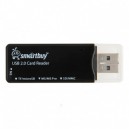 Картридер Smartbuy SBR-749-K USB 2.0 (microSD/SDHC, MS Pro Duo, MMC, M2)