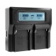 Зарядное устройство 220V для NP-FW50 с дисплеем + USB (на 2 аккумулятора) 