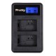 Зарядное устройство USB для аккумулятора Sony NP-FW50 (с дисплеем, 2 слота)