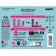 Аккумулятор AA Sanyo Eneloop Tropical min. 1900mAh (1,2V, 1800 перезарядов) цвет в ассортименте