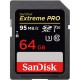 Карта памяти 64GB Sandisk Extreme Pro SDXC UHS Class 3 95MB/s 64Гб
