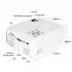 LED Projector проектор (1280*720, 2400 люмен, 1000:1, SD, USB, HDMI, VGA)