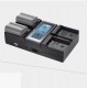 Зарядное устройство для аккумуляторов NP-F550 F750 F950 NP-FM50 FM500H QM71 на 4 слота с дисплеем 220v