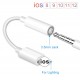 Адаптер Lightning для Apple iPhone X/ 8 Plus/ 7 Plus - 8-pin на наушники, гарнитуру с микрофоном 3.5мм (аналог)