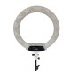 Кольцевая лампа визажиста (диаметр 45см, 416 диодов, 2 диммера, 3200-5500K, USB) + стойка 2м