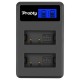 Зарядное устройство USB Probty LP-E17 для аккумулятора LP-E17 (2 слота, LCD)