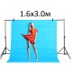 Нетканый фон 1.6x3.0м (голубой)