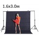 Нетканый фон 1.6x3.0м (черный)