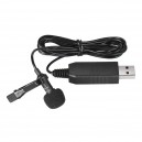 Проводной петличный микрофон 1.5м Andoer USB