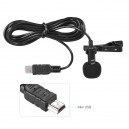 Проводной петличный микрофон Andoer mini-USB (1.5м)