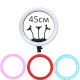 Кольцевая лампа RGB LED 45см USB (диаметр 45 см) + стойка 2м