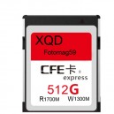 Карта памяти XQD CFE 512Gb (чтение до 1700M, запись до 1300M) для Nikon Z6 Z7 Canon R5 1DX3, Panasonic S1/S1R