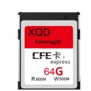 Карта памяти XQD CFE 64Gb (чтение до 800M, запись до 500M) для Nikon Z6 Z7 Canon R5 1DX3, Panasonic S1/S1R
