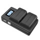 Зарядное устройство для аккумуляторов Canon LP-E6 (USB, с дисплеем, 2 слота)