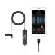 Boya BY-DM1 Петличный микрофон для Apple iPhone 6, 7, 8, X (кабель lighning 6 м)