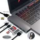 Type-C концентратор двойной для MacBook картридер 7 в 1 (HDMI, type-C*2, USB*2, SD/microSD)