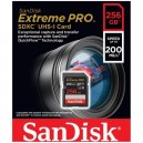 Карта памяти 256GB Sandisk Extreme Pro SDXC UHS Class U3 (запись 140MB/s/, чтение 200MB/s) 256GB