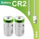 Аккумулятор USB CR2 (type-C 3.7V 300mAh 1200 циклов)