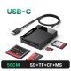 Картридер UGREEN Type-C Multi MicroSD/SD/TF/MS/CF