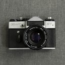 Фотоаппарат пленочный Зенит ET + Гелиос MC 44M-4 (бу SN: 87225740/90534130PM)