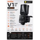 Вспышка Godox V1mid для Nikon Z/F (TTL, 2W LED, LCD) 