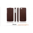 Чехол Icarer Classics для iPhone5 из нат. кожи (коричневый)