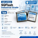 Карта памяти Compact Flash 1Gb Advantech SQFlash Industrial Grade (SQF-P10S1-1G-P8E)